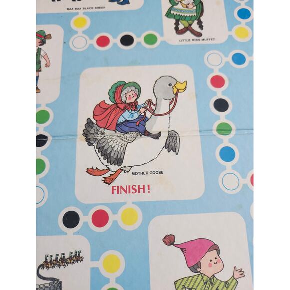 Vintage Cadaco Mother Goose Board Game 1971 Board Only Replacement Piece - Picture 7 of 7
